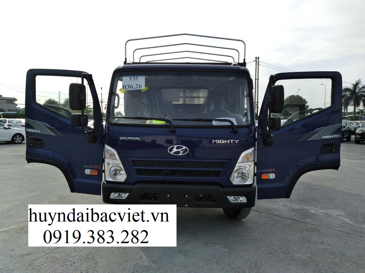 Hyundai Mighty EX8GTL Thùng Bạt, Tải Trọng 7.150 Kg, Thùng Dài 5m85